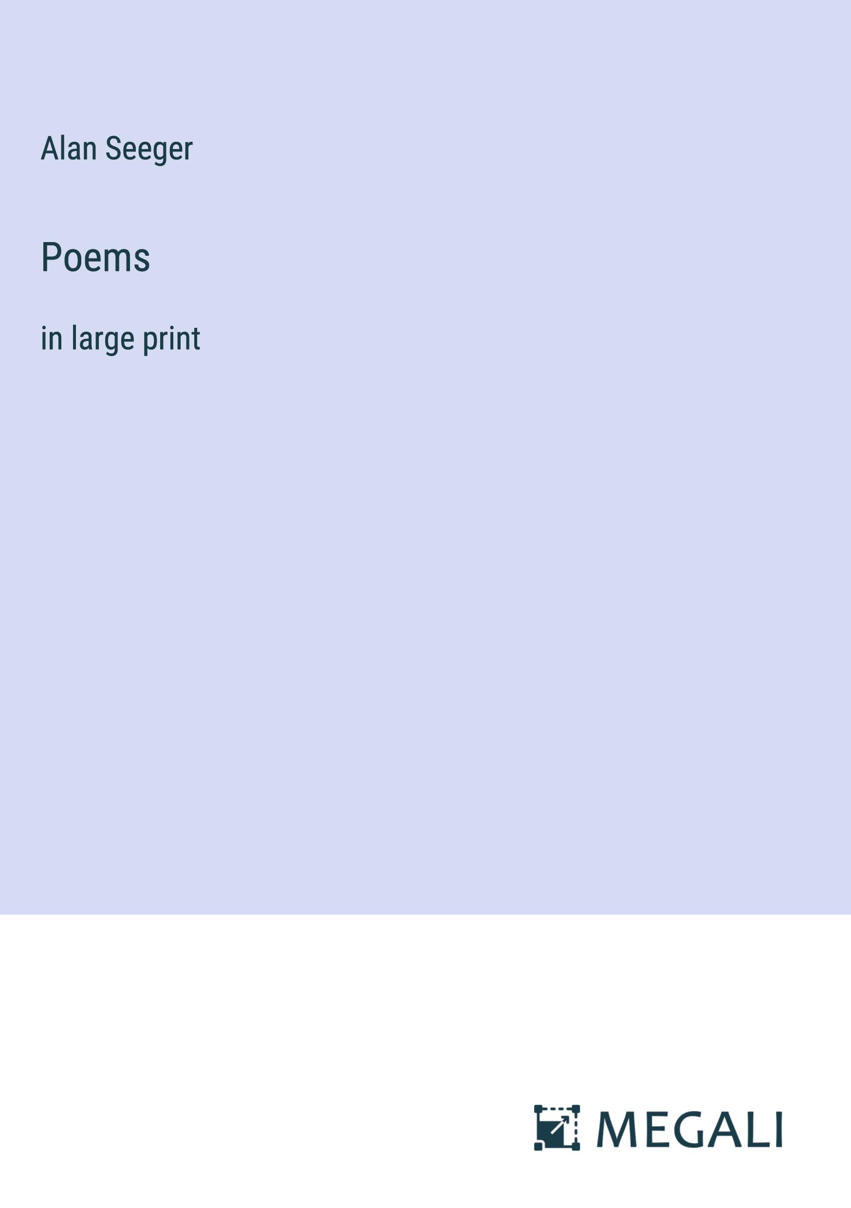 Vorderes Coverbild Poems
