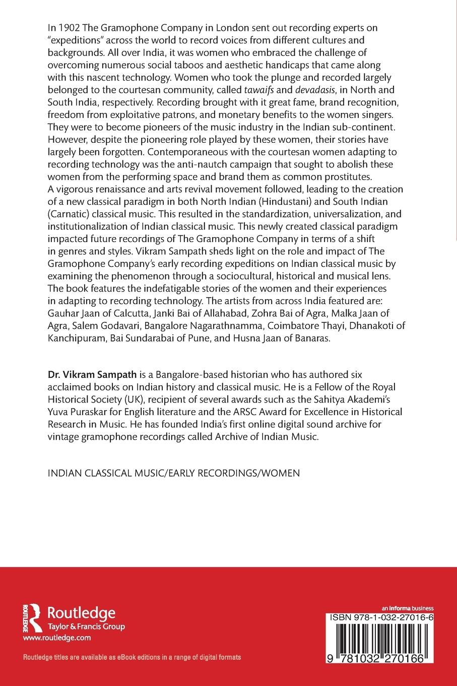 Rückseitencover Indian Classical Music and the Gramophone, 1900-1930