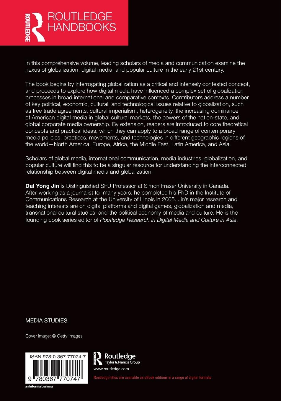 Rückseitencover The Routledge Handbook of Digital Media and Globalization