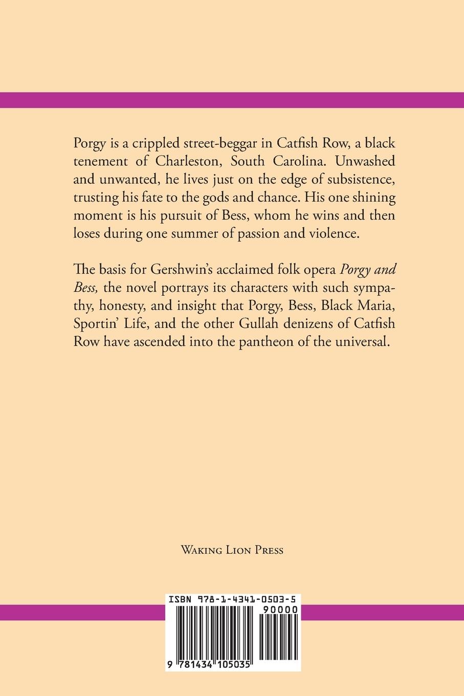 Rückseitencover Porgy
