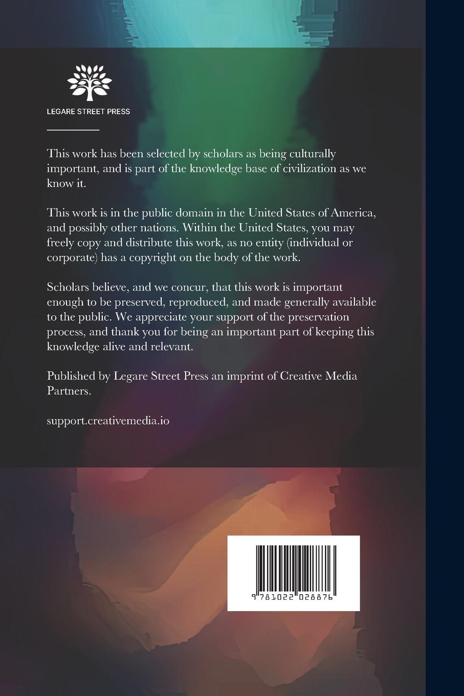 Rückseitencover Carnegie Institution of Washington. Shallow-Water Foraminifera of the Tortugas Region