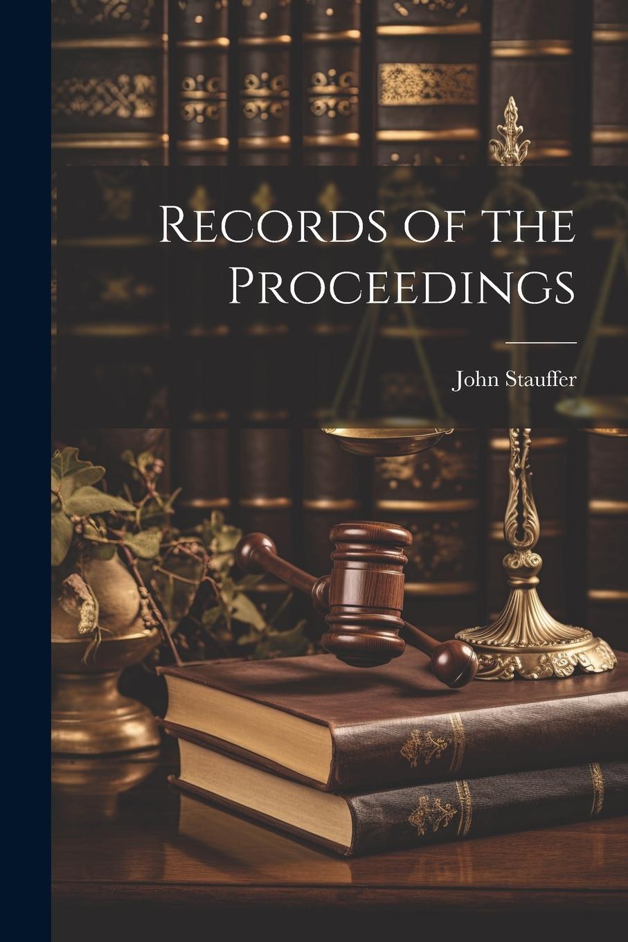 Vorderes Coverbild Records of the Proceedings