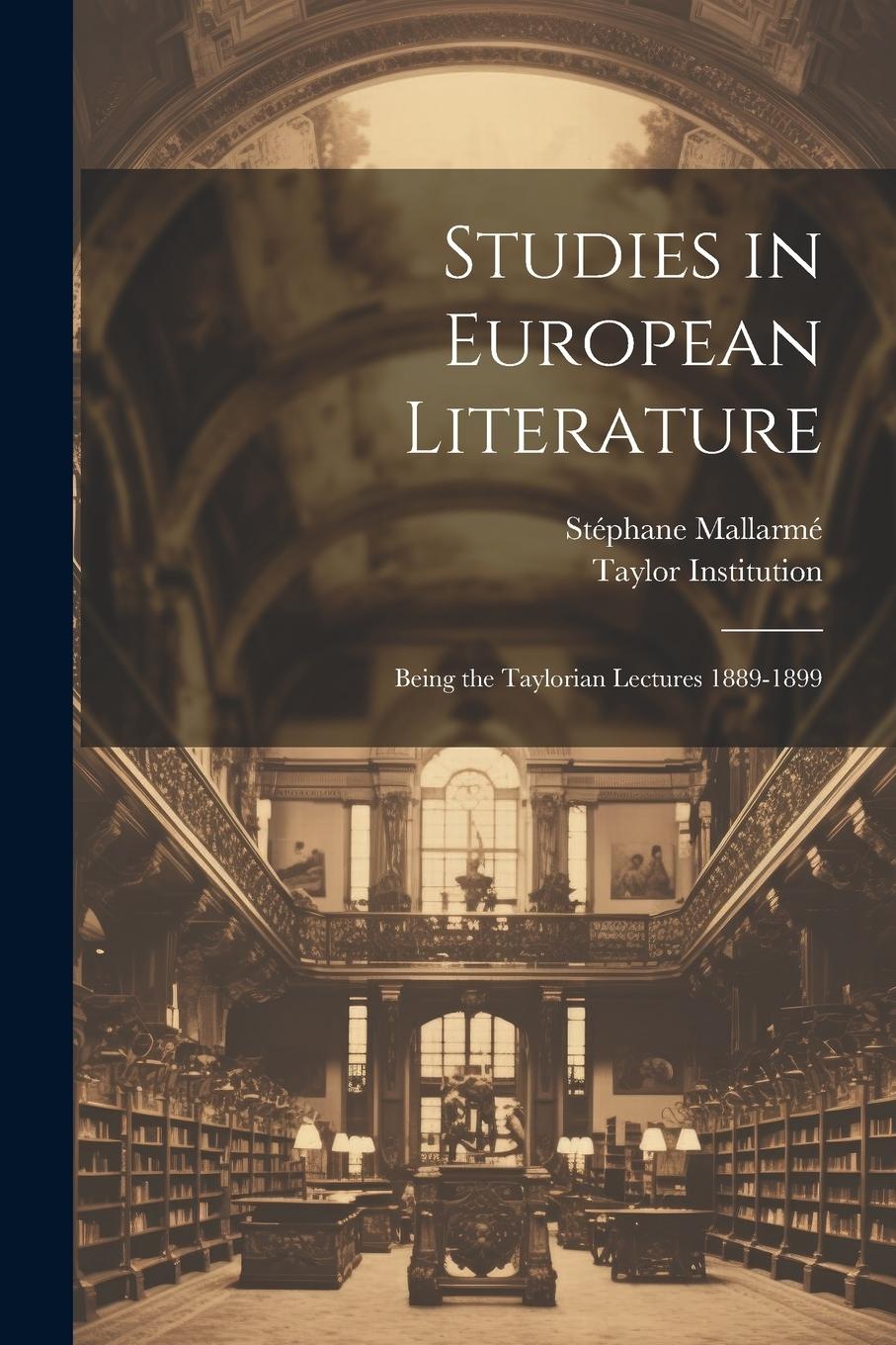 Vorderes Coverbild Studies in European Literature