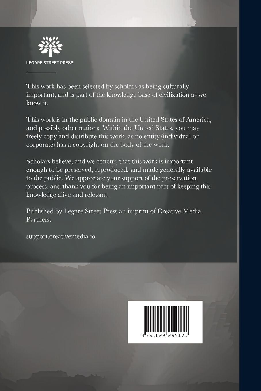 Rückseitencover De L'esprit Des Choses; Volume 7