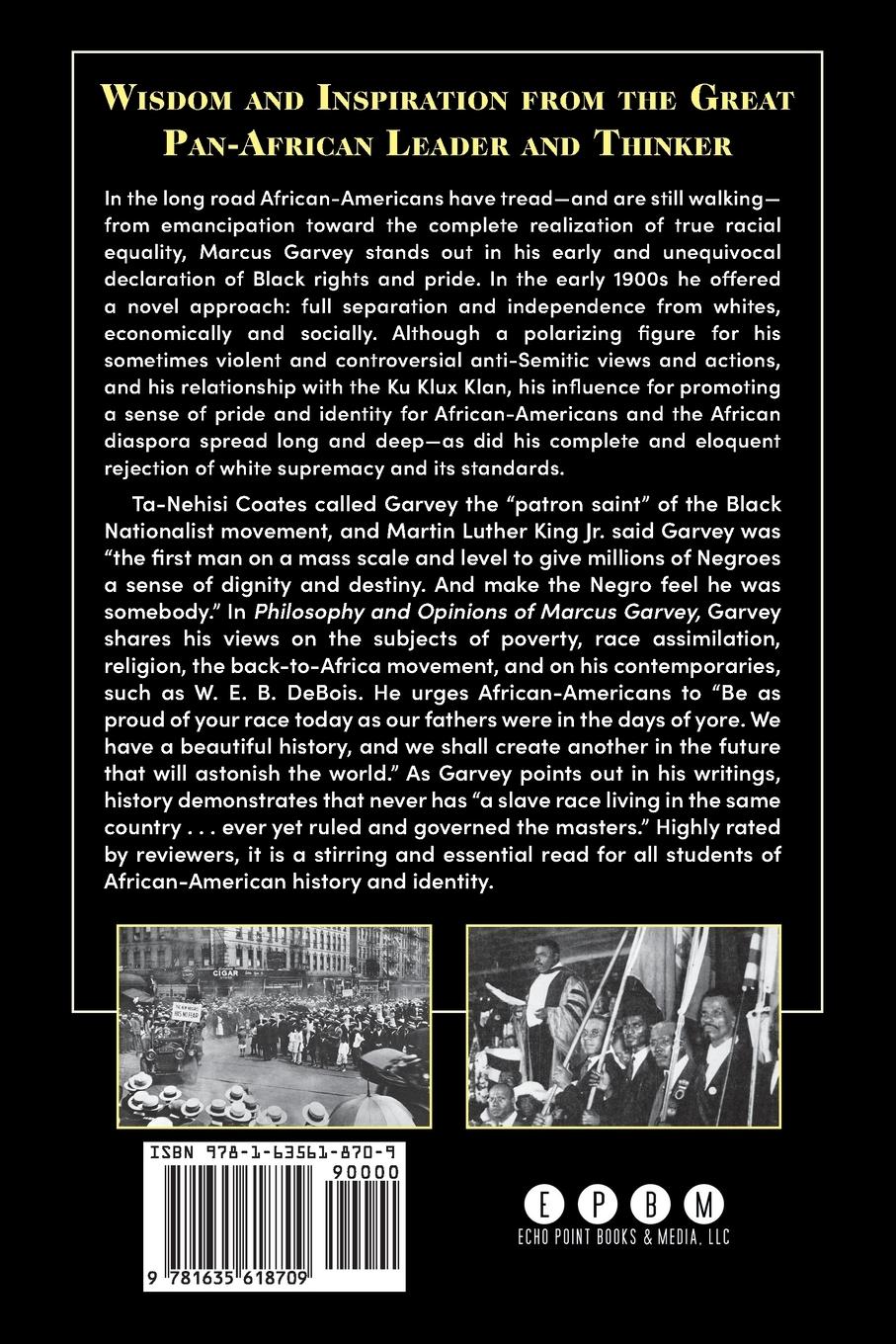 Rückseitencover Philosophy and Opinions of Marcus Garvey [Volumes I & II in One Volume]