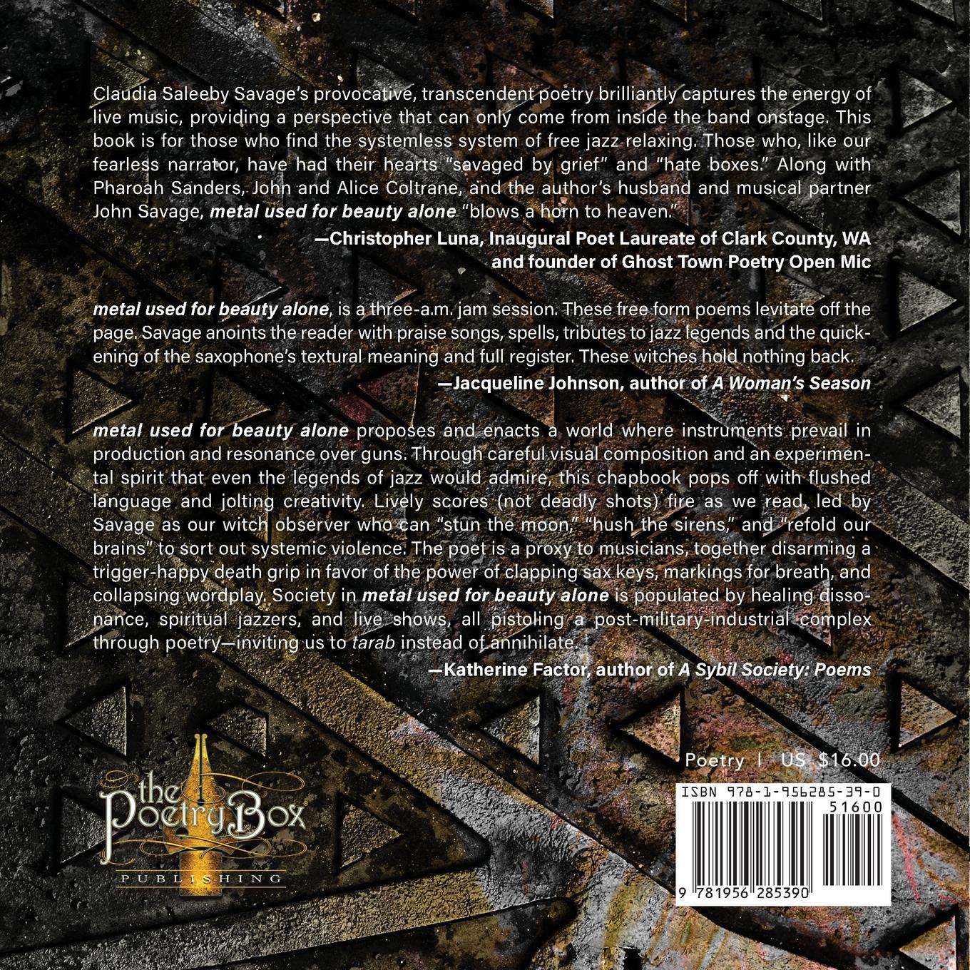 Rückseitencover metal used for beauty alone