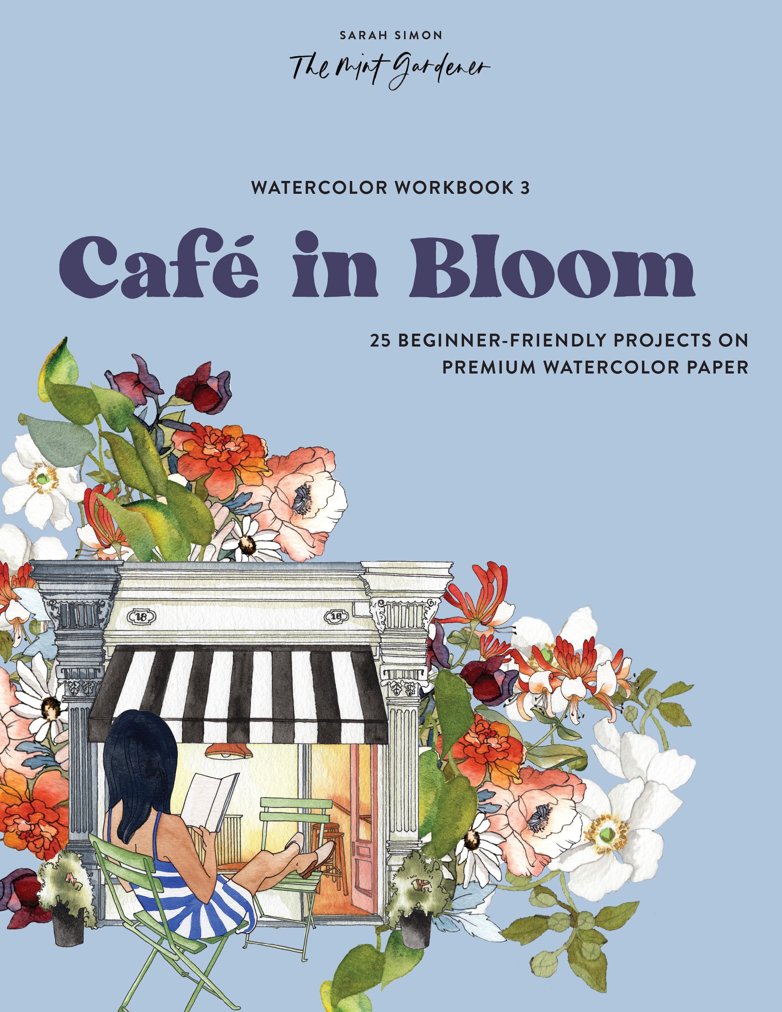 Vorderes Coverbild Watercolor Workbook: Café in Bloom