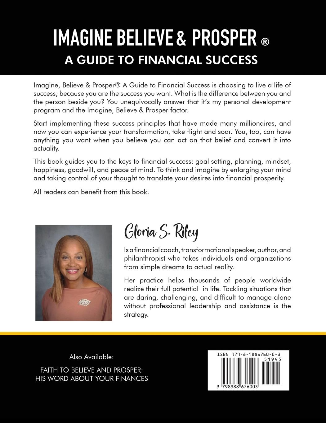 Rückseitencover Imagine, Believe & Prosper(R)