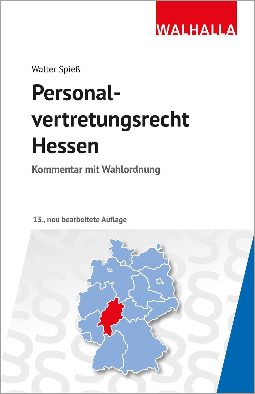 Vorderes Coverbild Personalvertretungsrecht Hessen