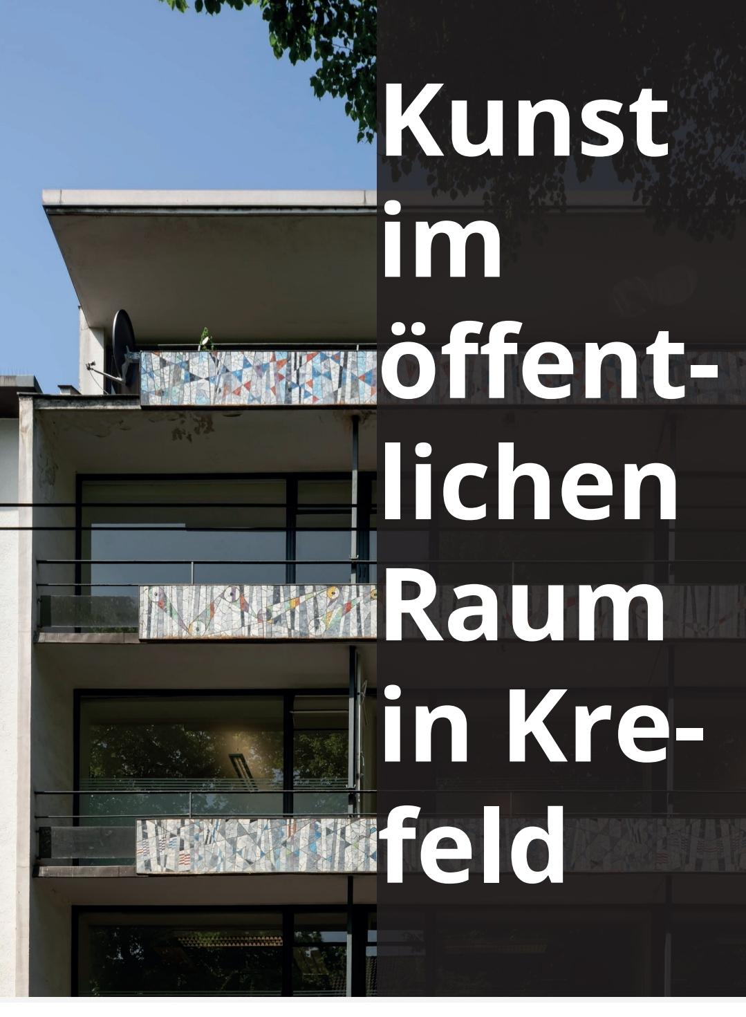 Vorderes Coverbild Kunst im öffentlichen Raum in Krefeld