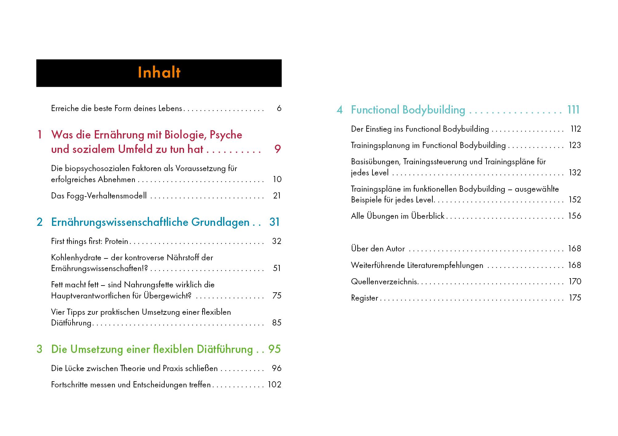 Beispielinhalt (Bild) Body Recomposition - definiere deinen Körper neu