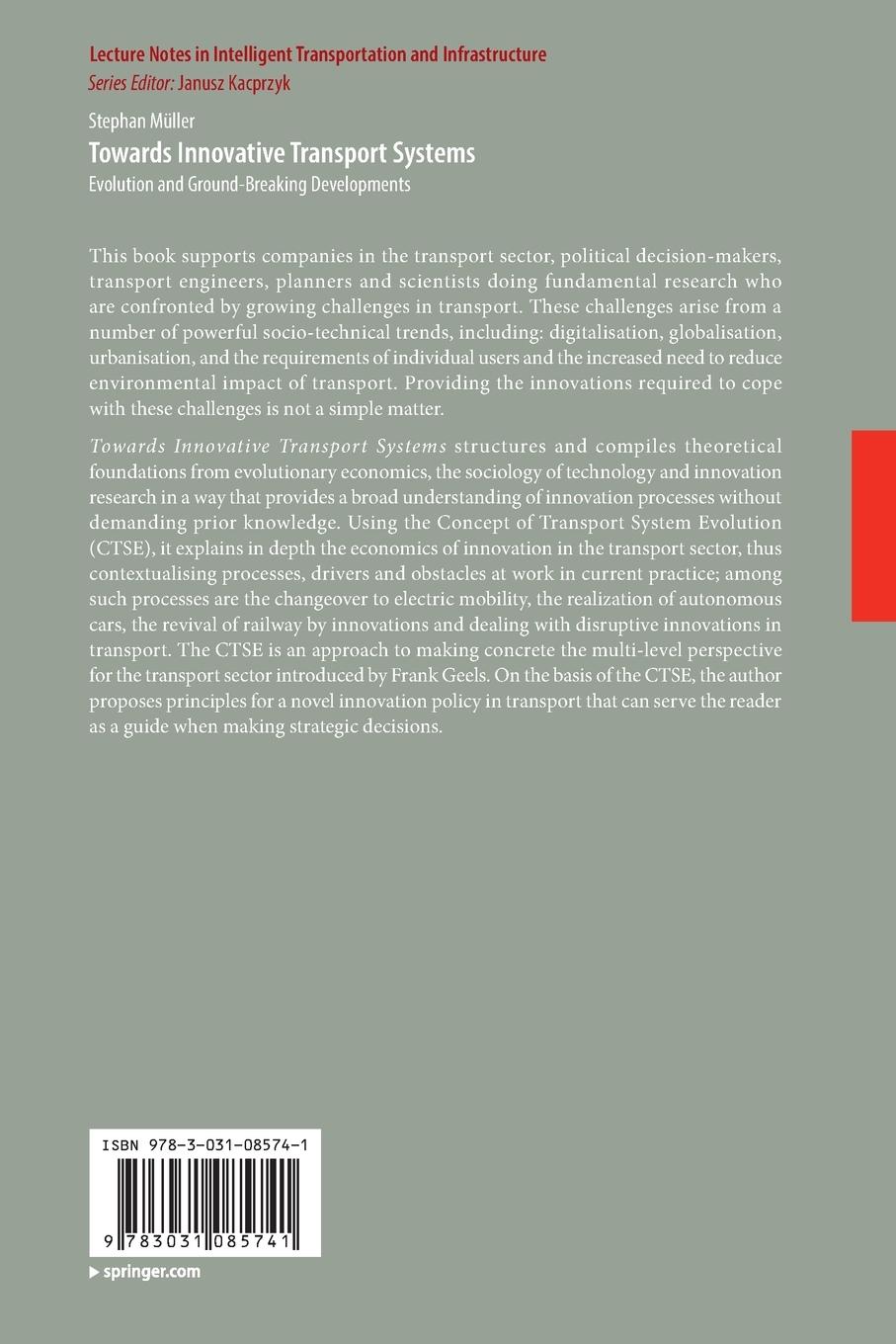 Rückseitencover Towards Innovative Transport Systems