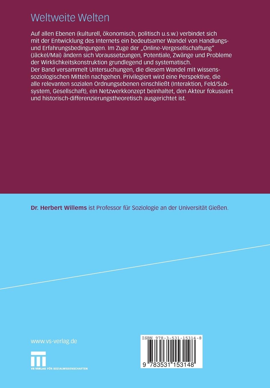 Rückseitencover Weltweite Welten