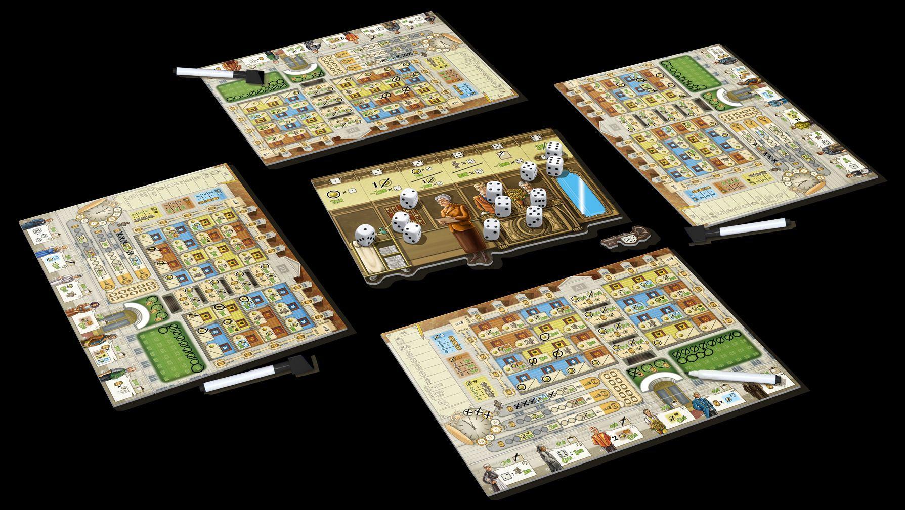 Beispielinhalt (Bild) Hochsaison: Grand Hotel Roll & Write