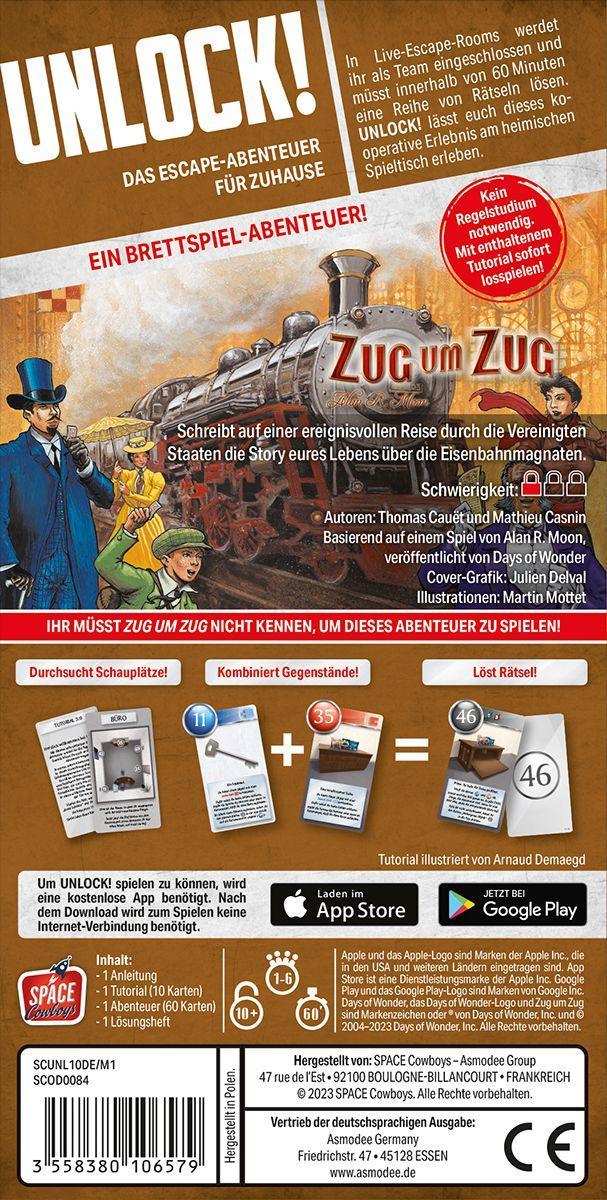 Beispielinhalt (Bild) Unlock! Game Adventures: Zug um Zug