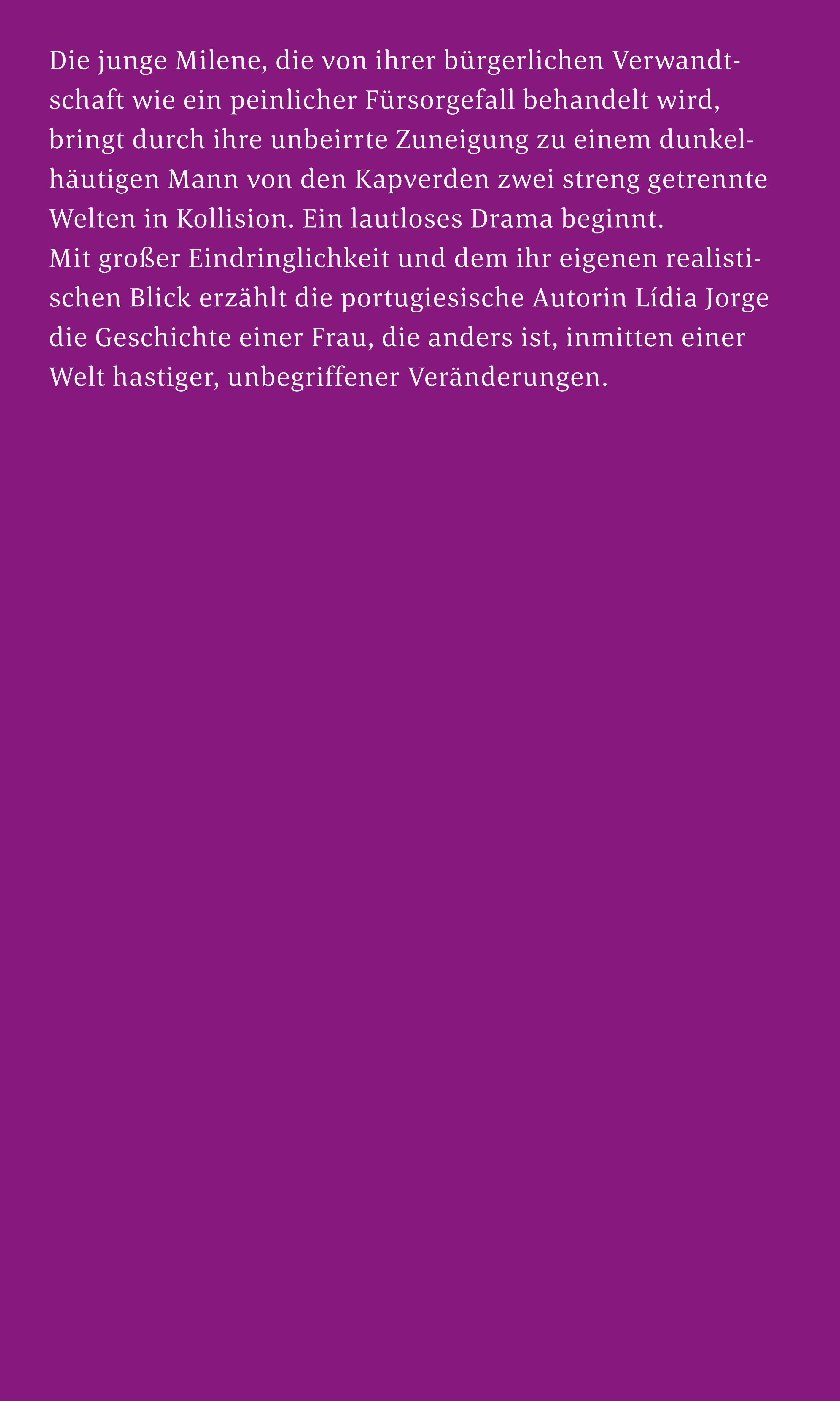 Rückseitencover Milene