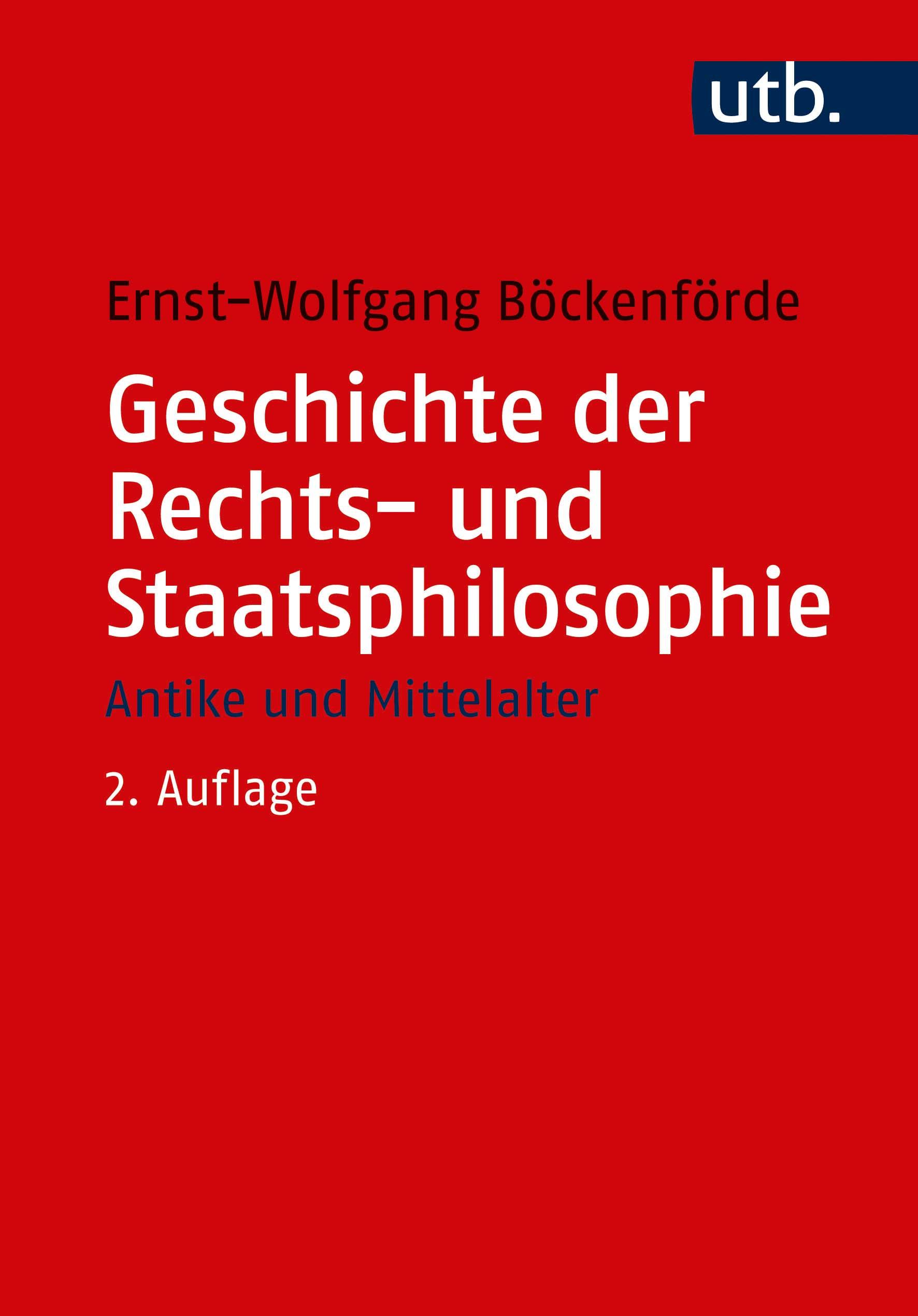 Vorderes Coverbild Geschichte der Rechts- und Staatsphilosophie