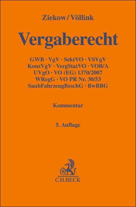 Vorderes Coverbild Vergaberecht