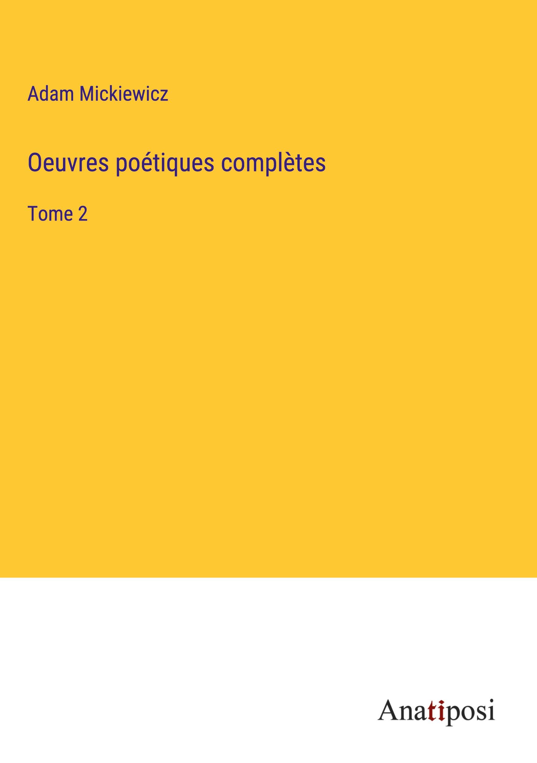 Vorderes Coverbild Oeuvres poétiques complètes