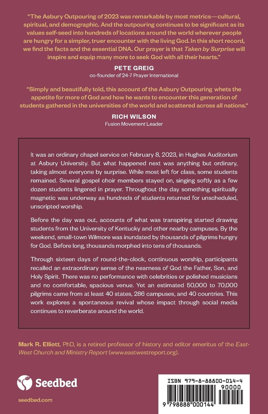 Rückseitencover Taken by Surprise