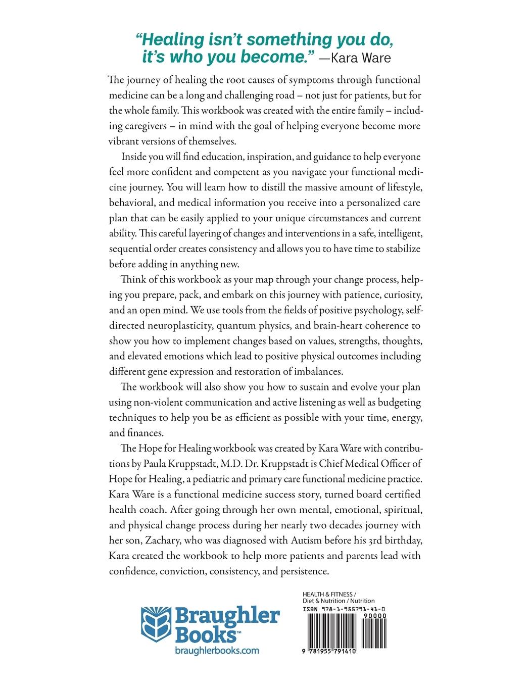 Rückseitencover Hope for Healing Workbook