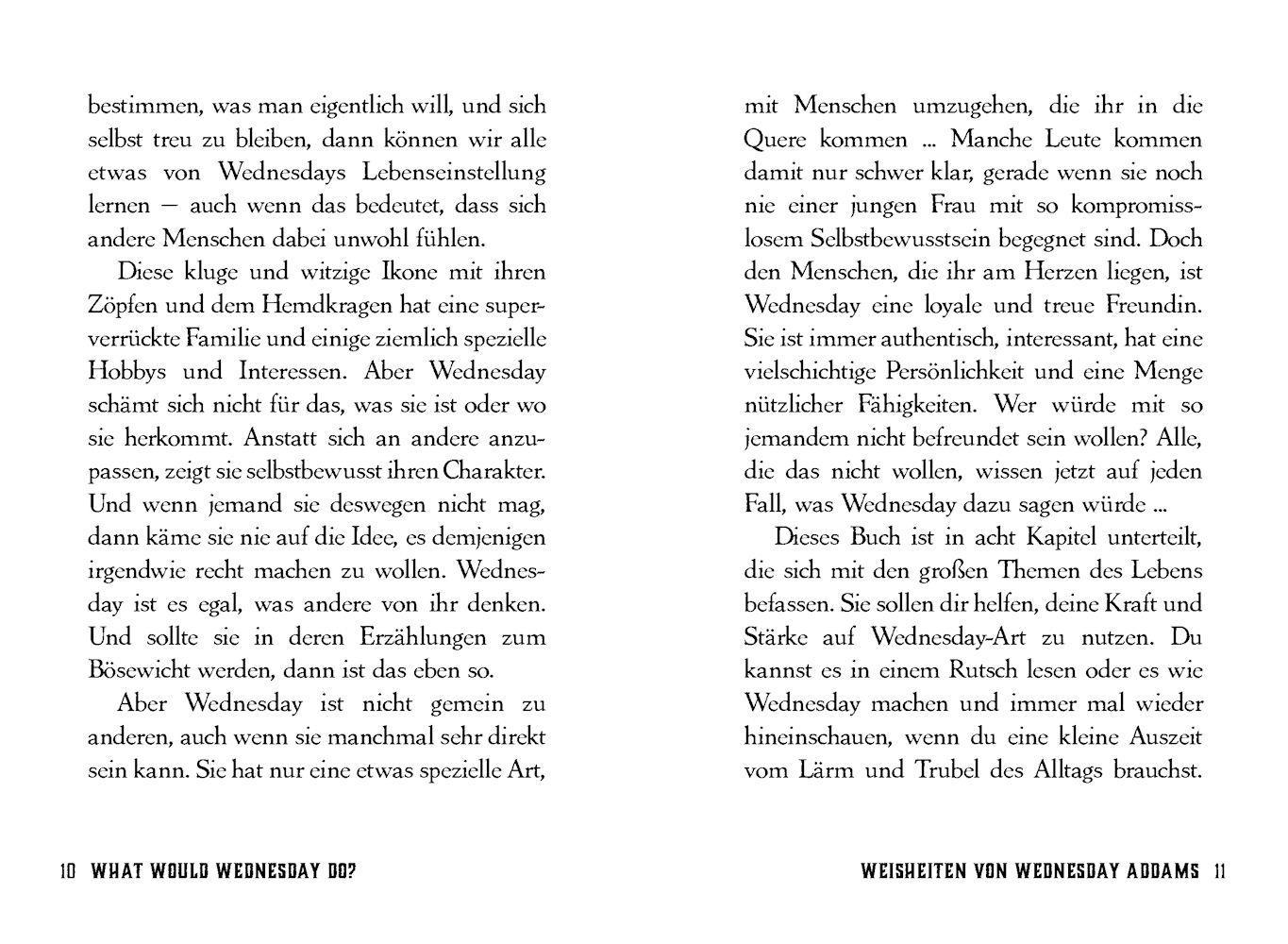 Beispielinhalt (Bild) What would Wednesday do?