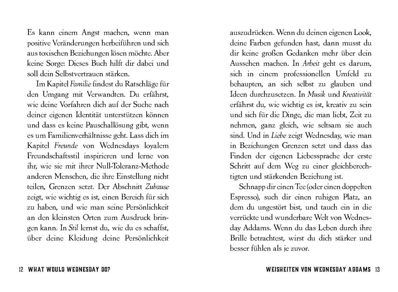 Beispielinhalt (Bild) What would Wednesday do?