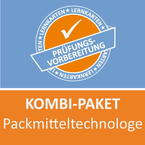Vorderes Coverbild Packmitteltechnologe Lernkarten. Kombi-Paket