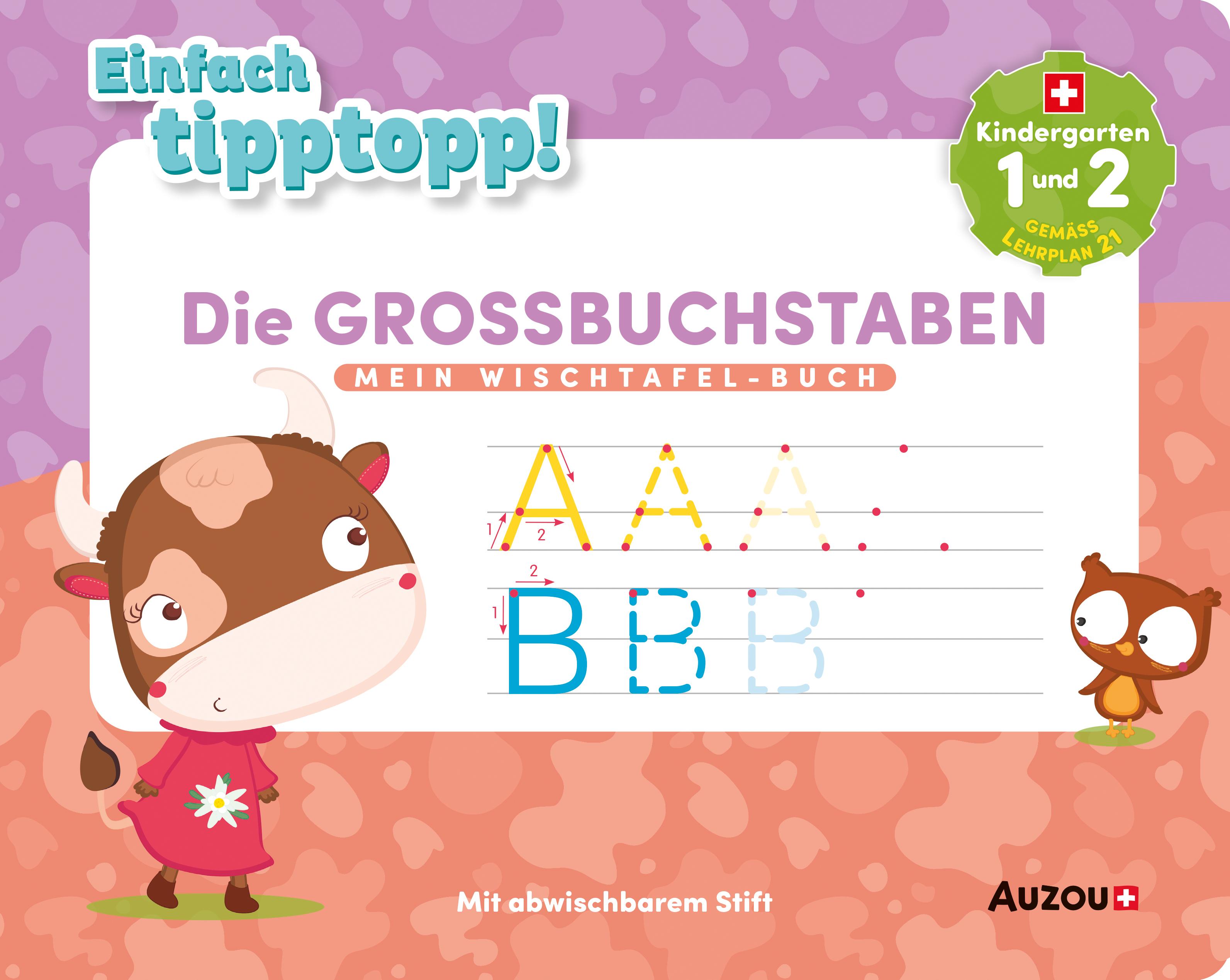Vorderes Coverbild Mein Wischtafel-Buch: Die Grossbuchstaben