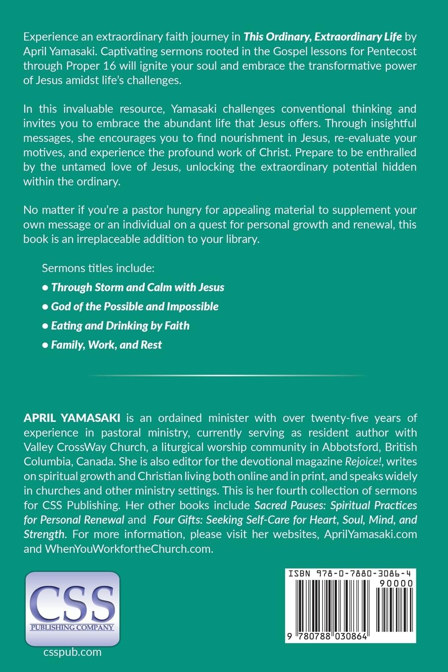 Rückseitencover This Ordinary, Extraordinary Life