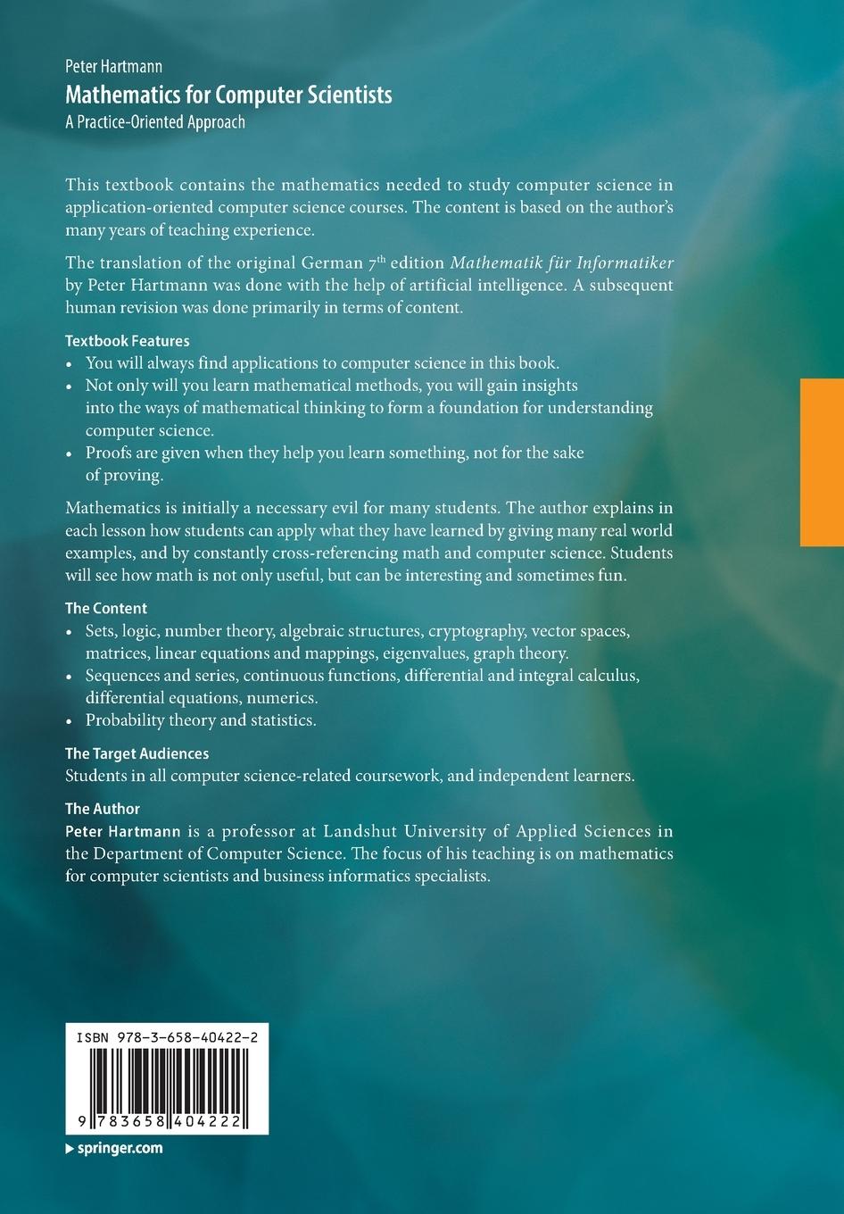 Rückseitencover Mathematics for Computer Scientists