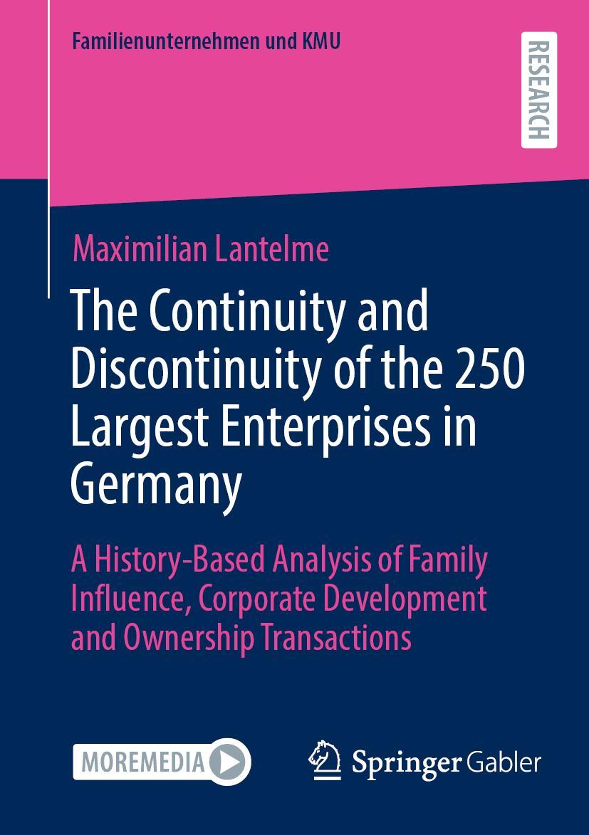 Vorderes Coverbild The Continuity and Discontinuity of the 250 Largest Enterprises in Germany