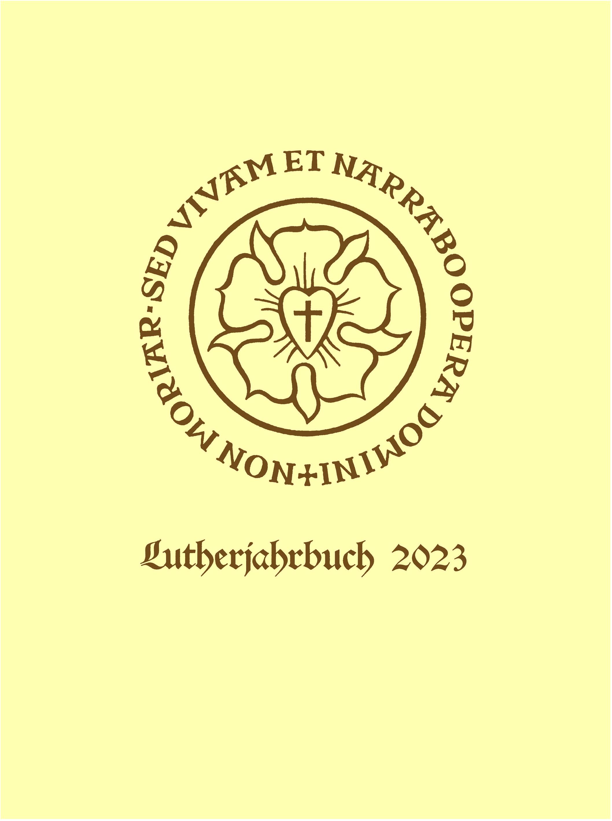 Vorderes Coverbild Lutherjahrbuch 90 (2023): Word and World - Wort und Welt: Luther Across Borders