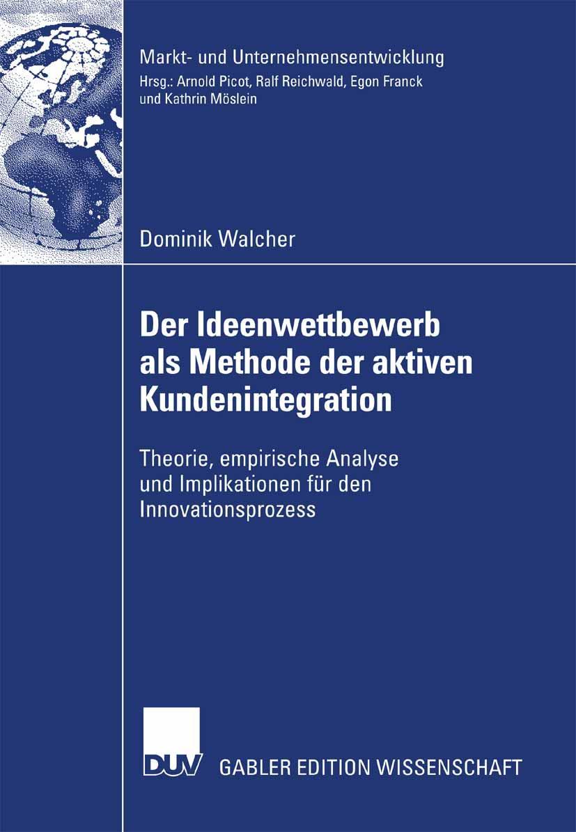 Vorderes Coverbild Der Ideenwettbewerb als Methode der aktiven Kundenintegration