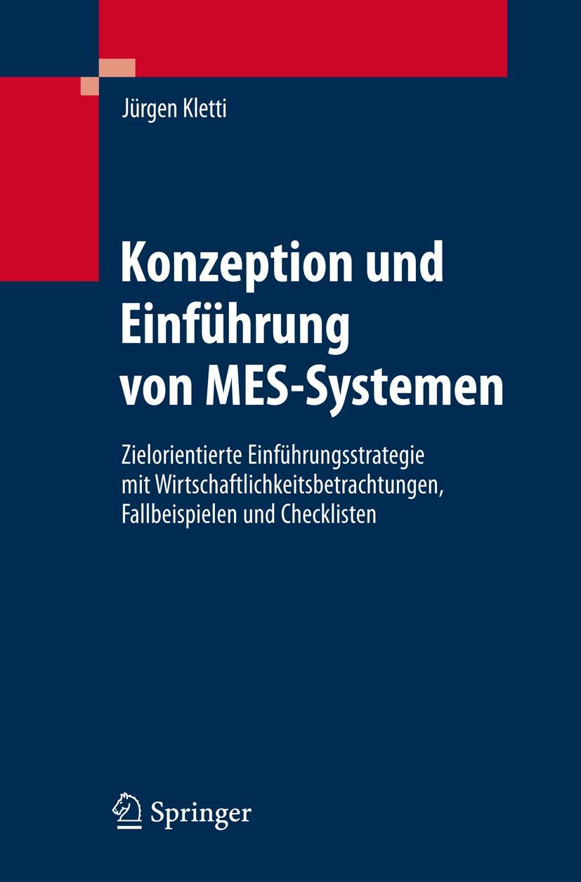Vorderes Coverbild Konzeption und Einführung von MES-Systemen