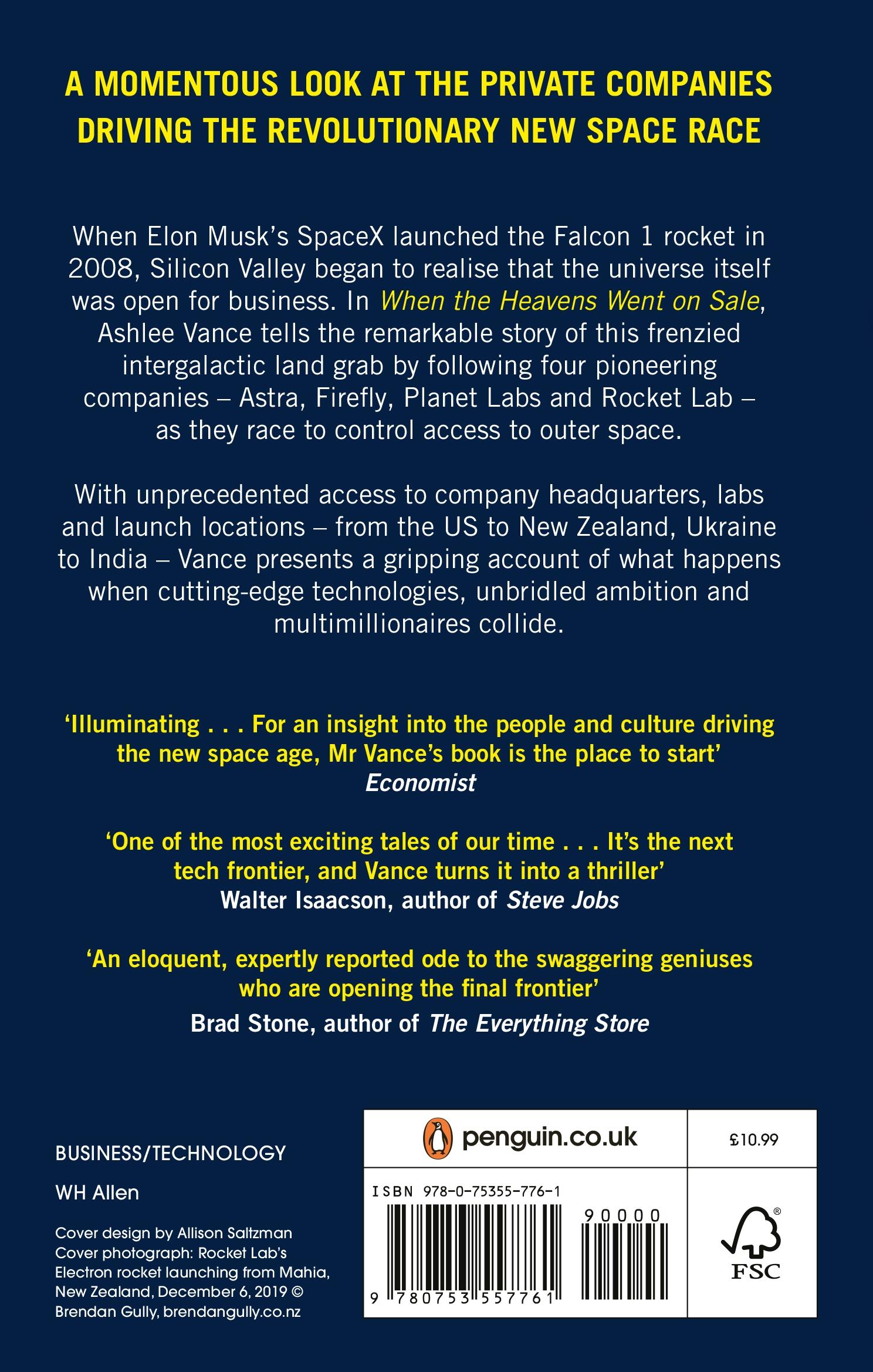 Rückseitencover When The Heavens Went On Sale