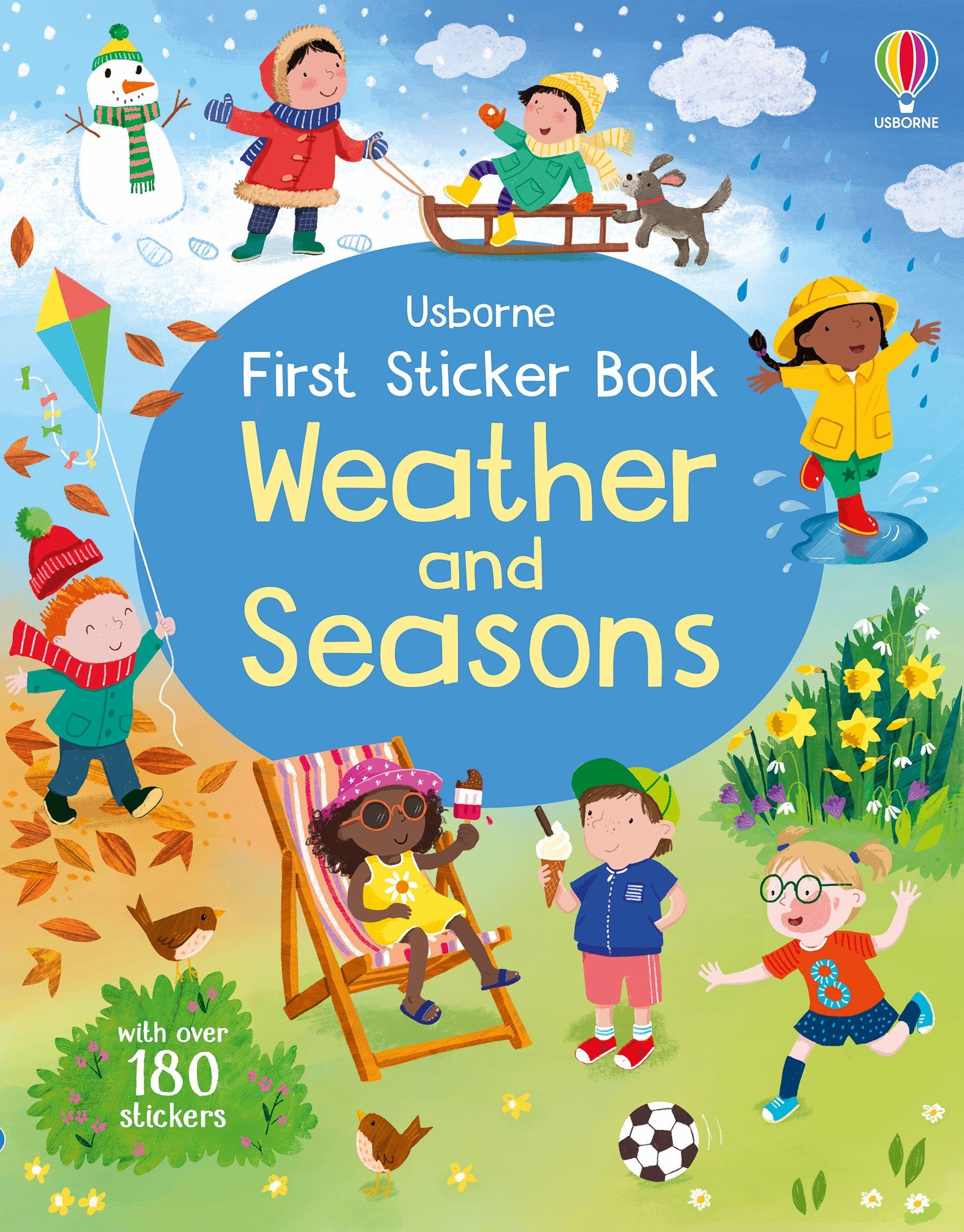 Vorderes Coverbild First Sticker Book Weather and Seasons
