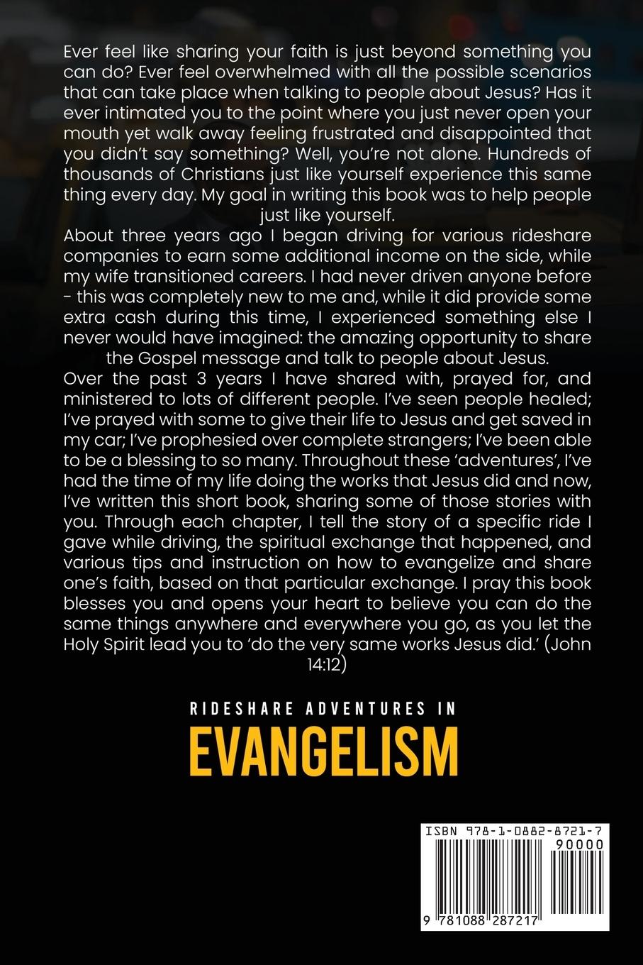 Rückseitencover Rideshare Adventures in Evangelism
