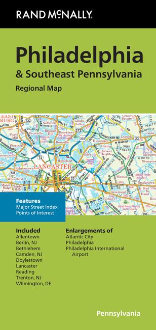 Vorderes Coverbild Rand McNally Folded Map: Philadelphia & Southeast Pennsylvania Regional Map