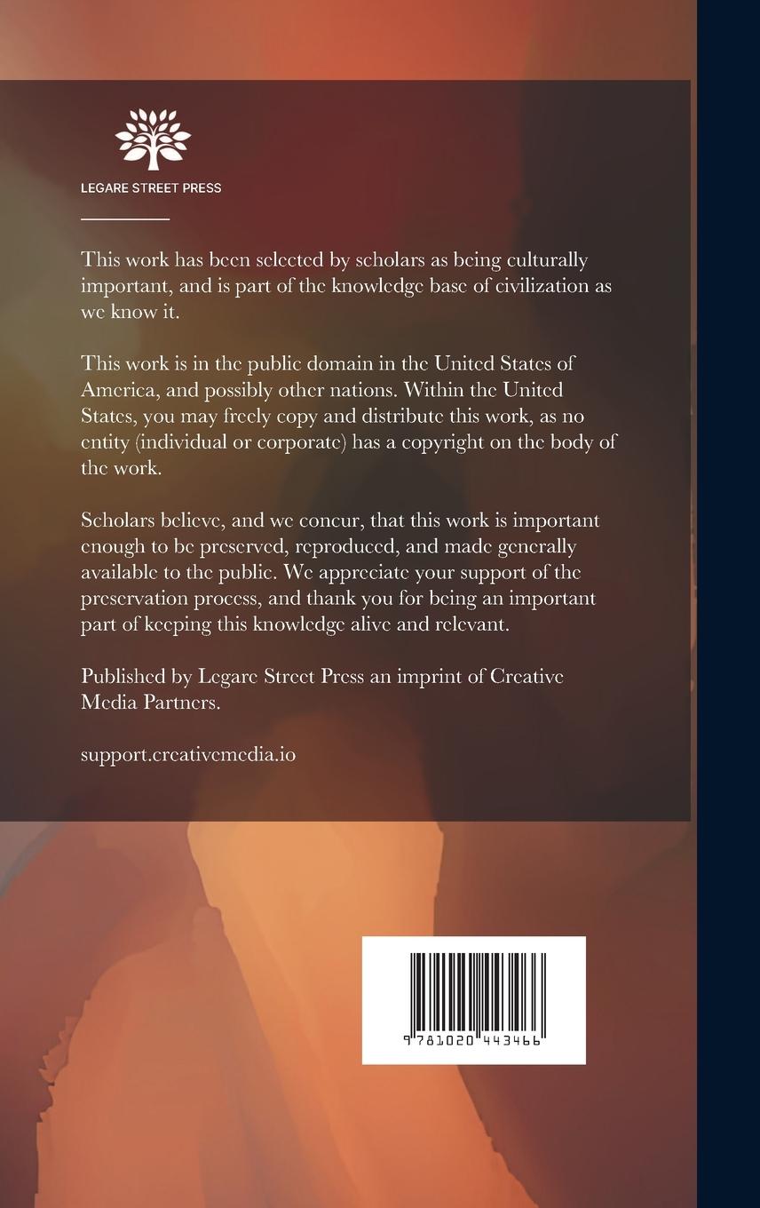 Rückseitencover Hand-book Of The First Presbyterian Church