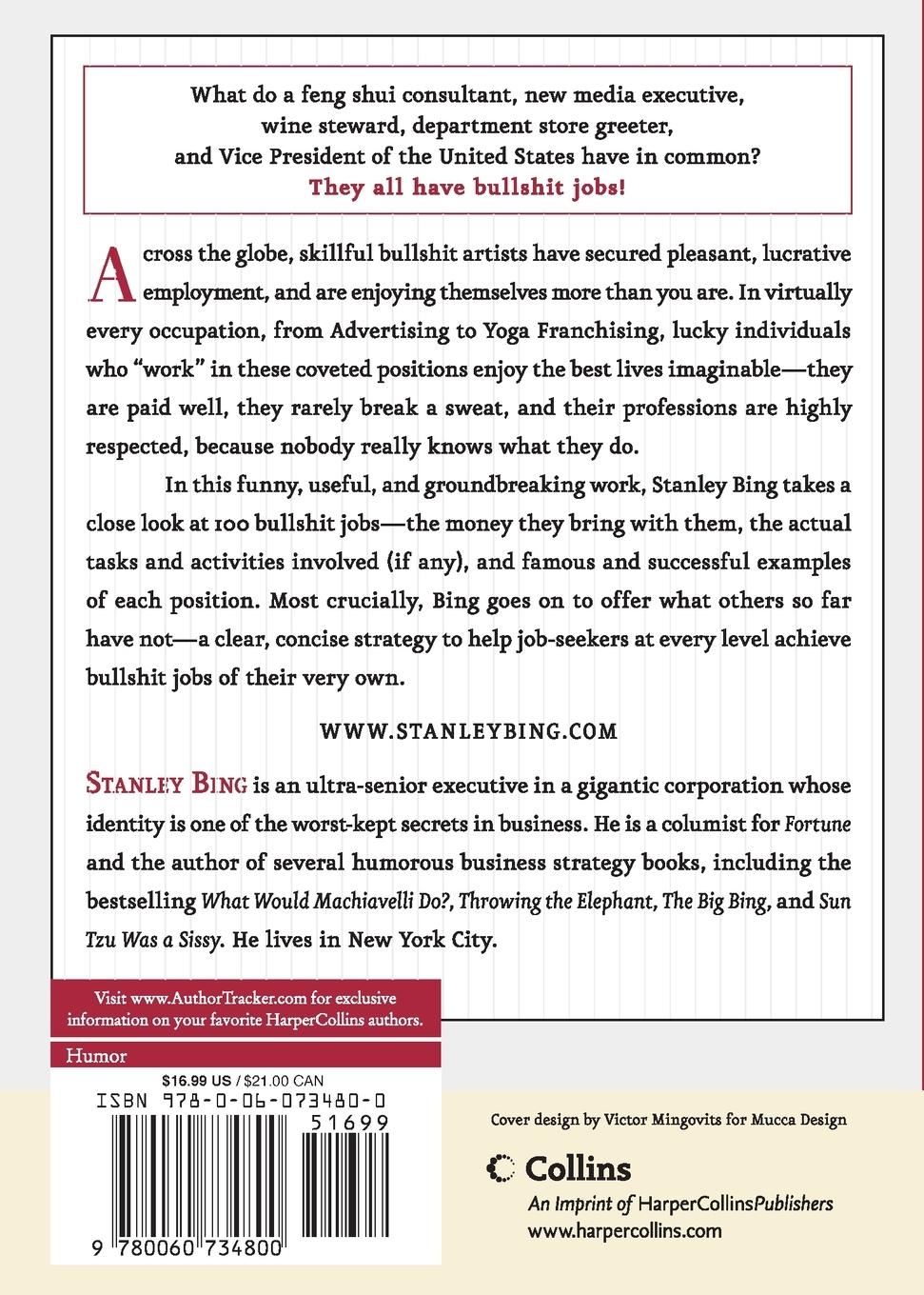 Rückseitencover 100 Bullshit Jobs...and How to Get Them