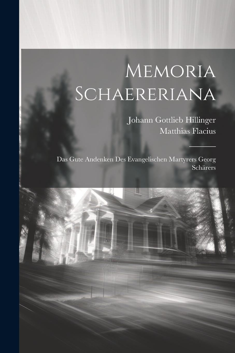 Vorderes Coverbild Memoria Schaereriana