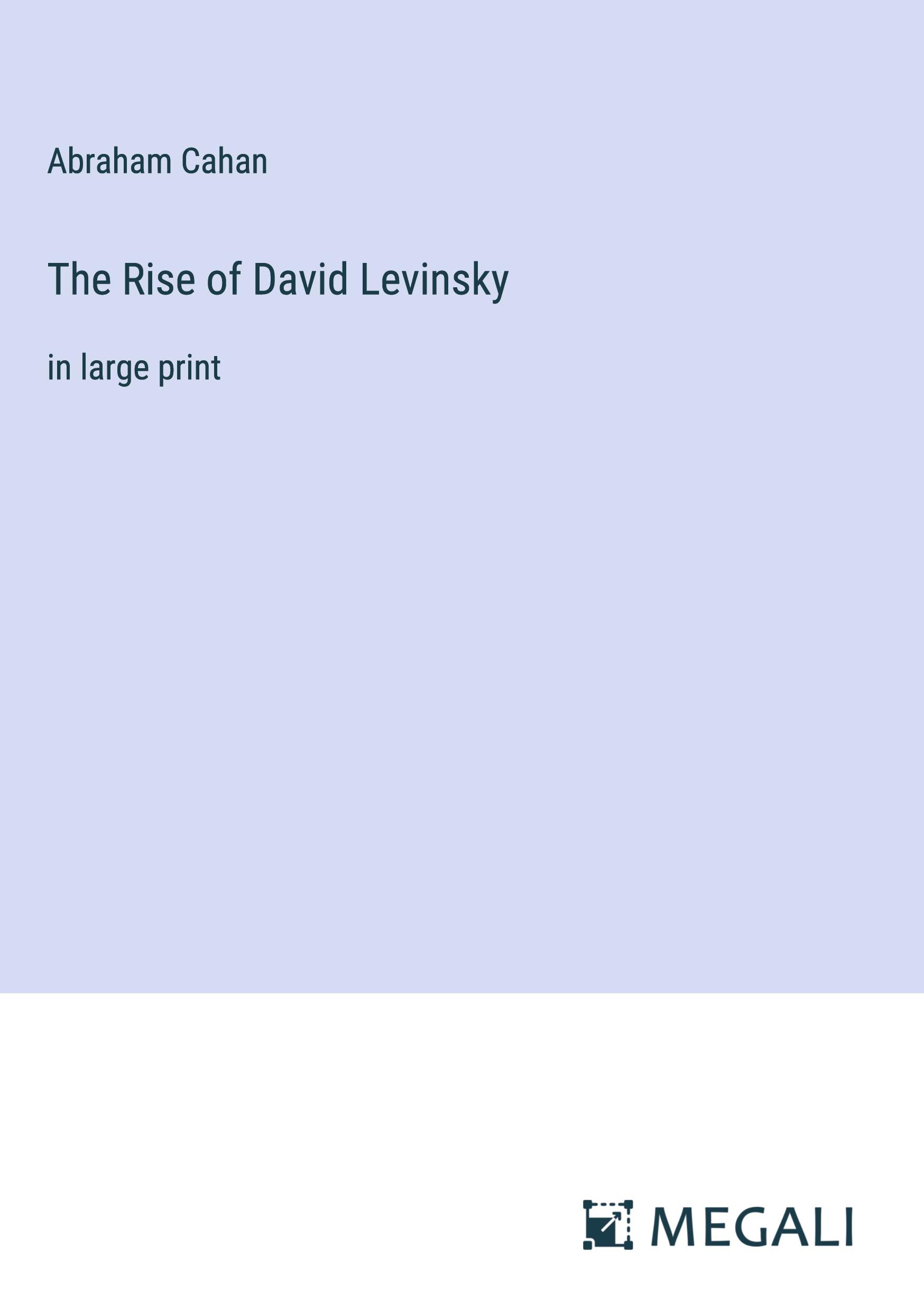 Vorderes Coverbild The Rise of David Levinsky