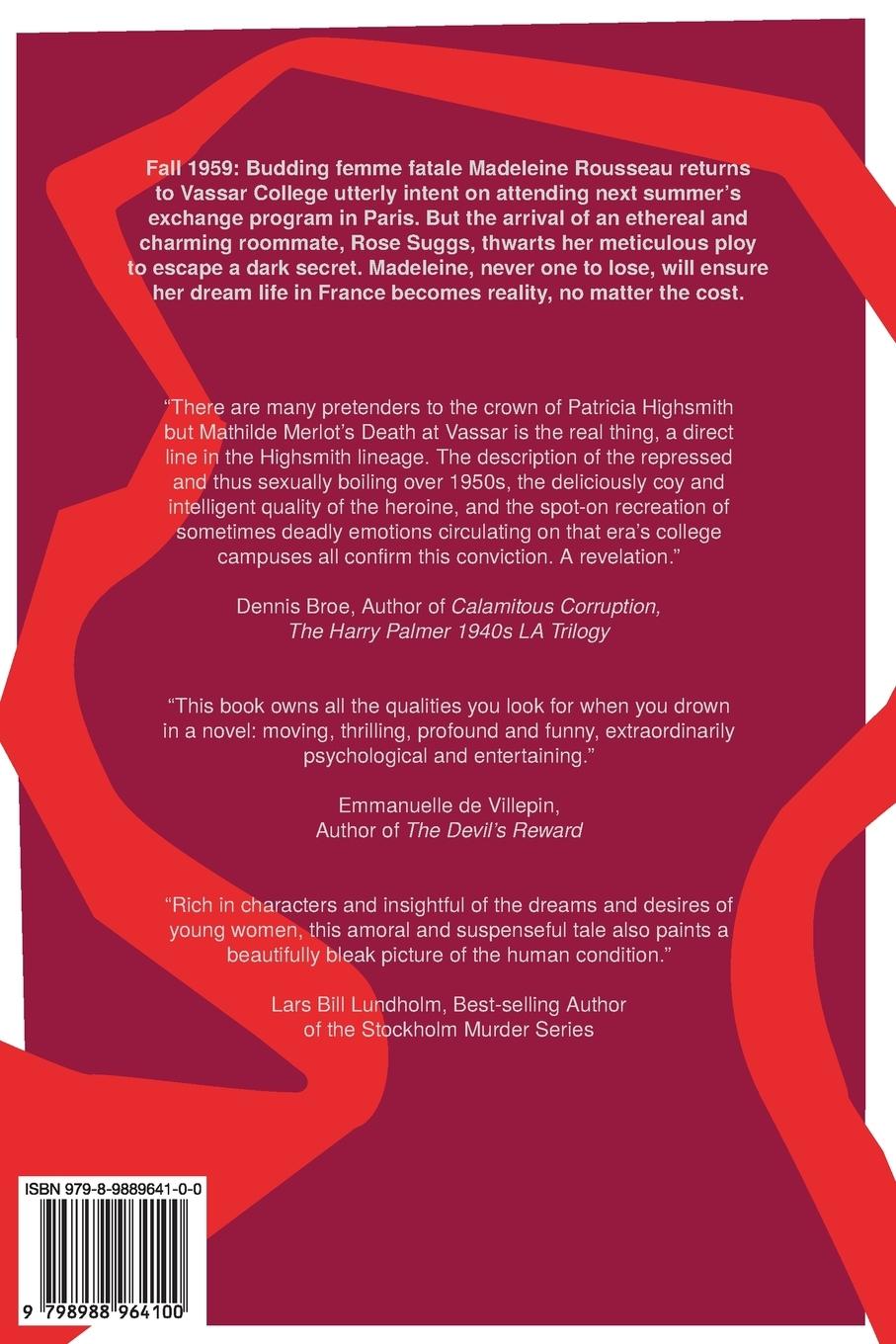 Rückseitencover Death at Vassar