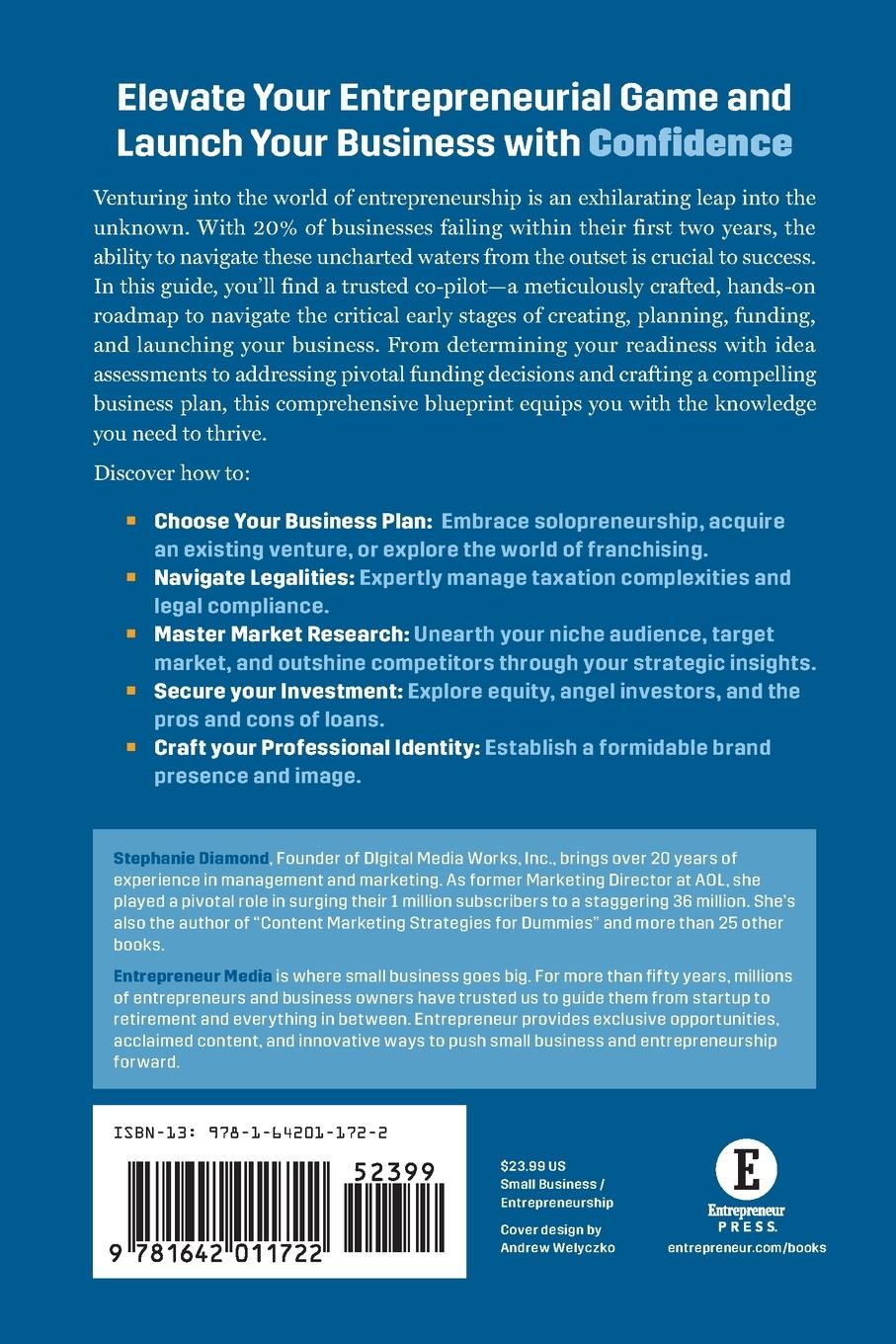 Rückseitencover Creating, Planning, and Funding Your New Business