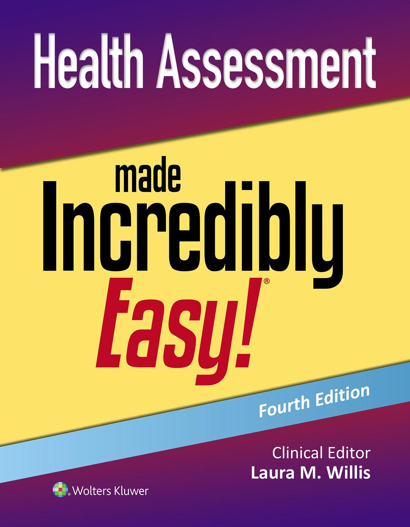 Vorderes Coverbild Health Assessment Made Incredibly Easy!