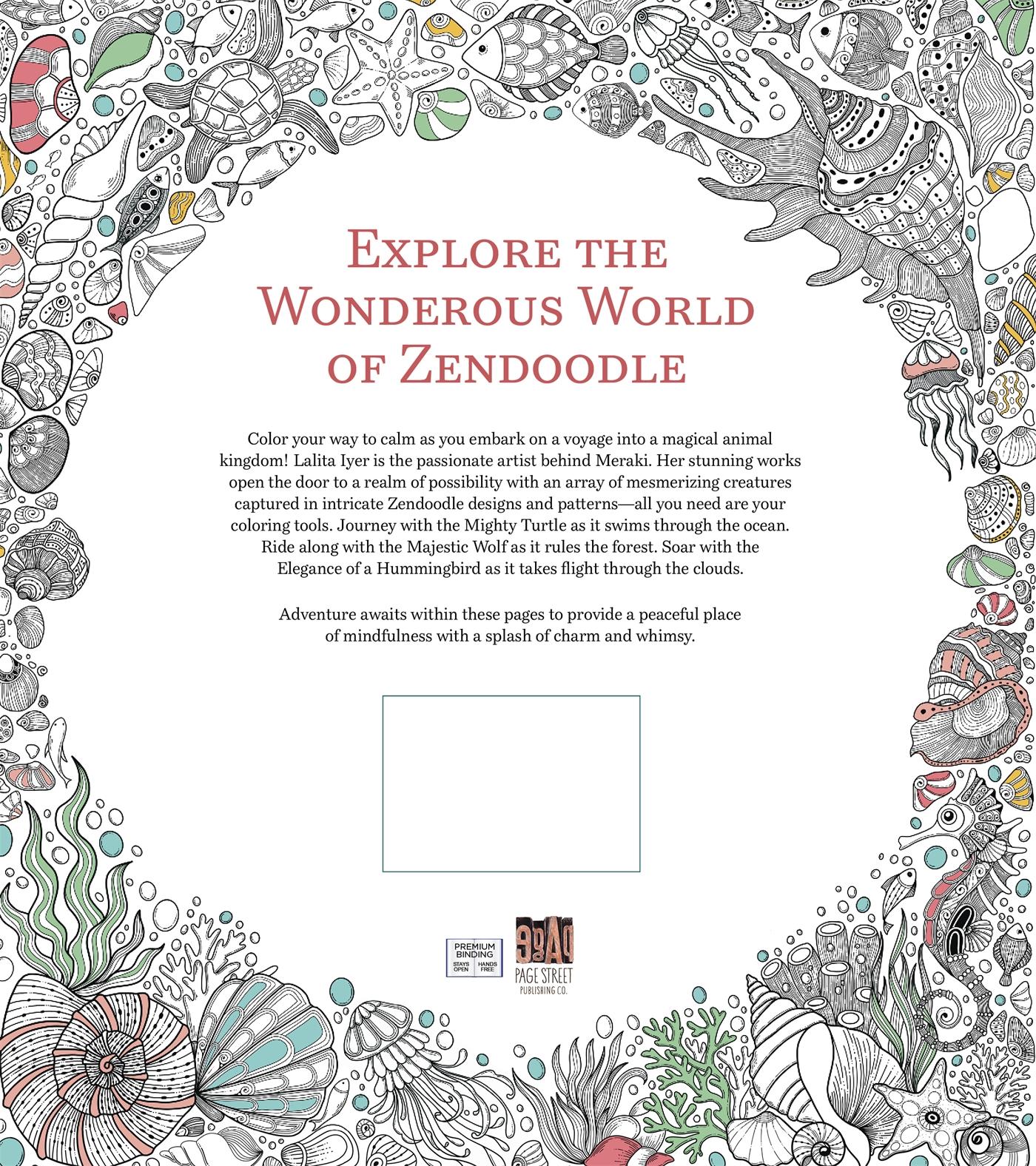 Rückseitencover Enchanted Creatures: A Zendoodle Coloring Book
