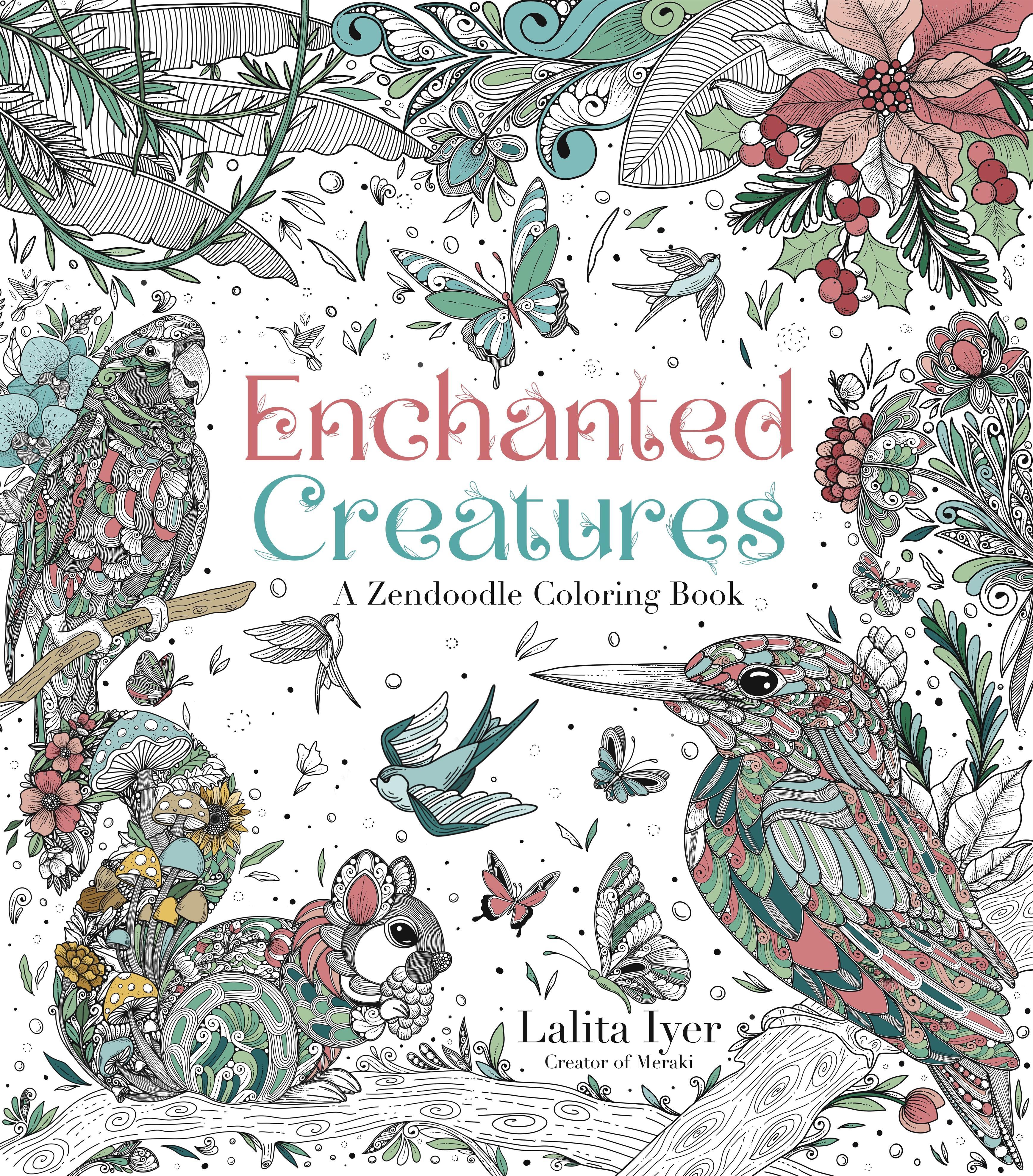 Vorderes Coverbild Enchanted Creatures: A Zendoodle Coloring Book