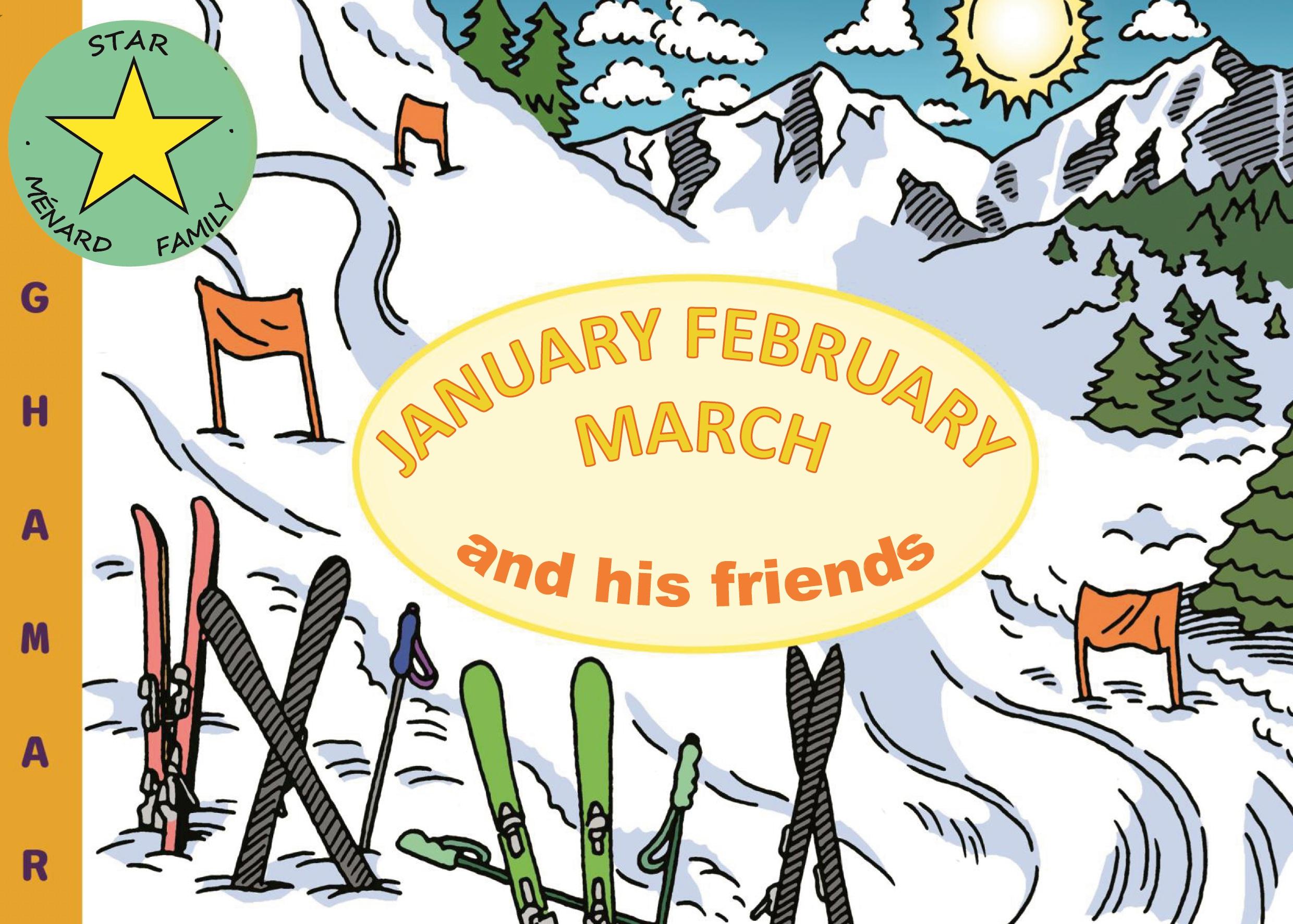 Vorderes Coverbild January February March and his friends