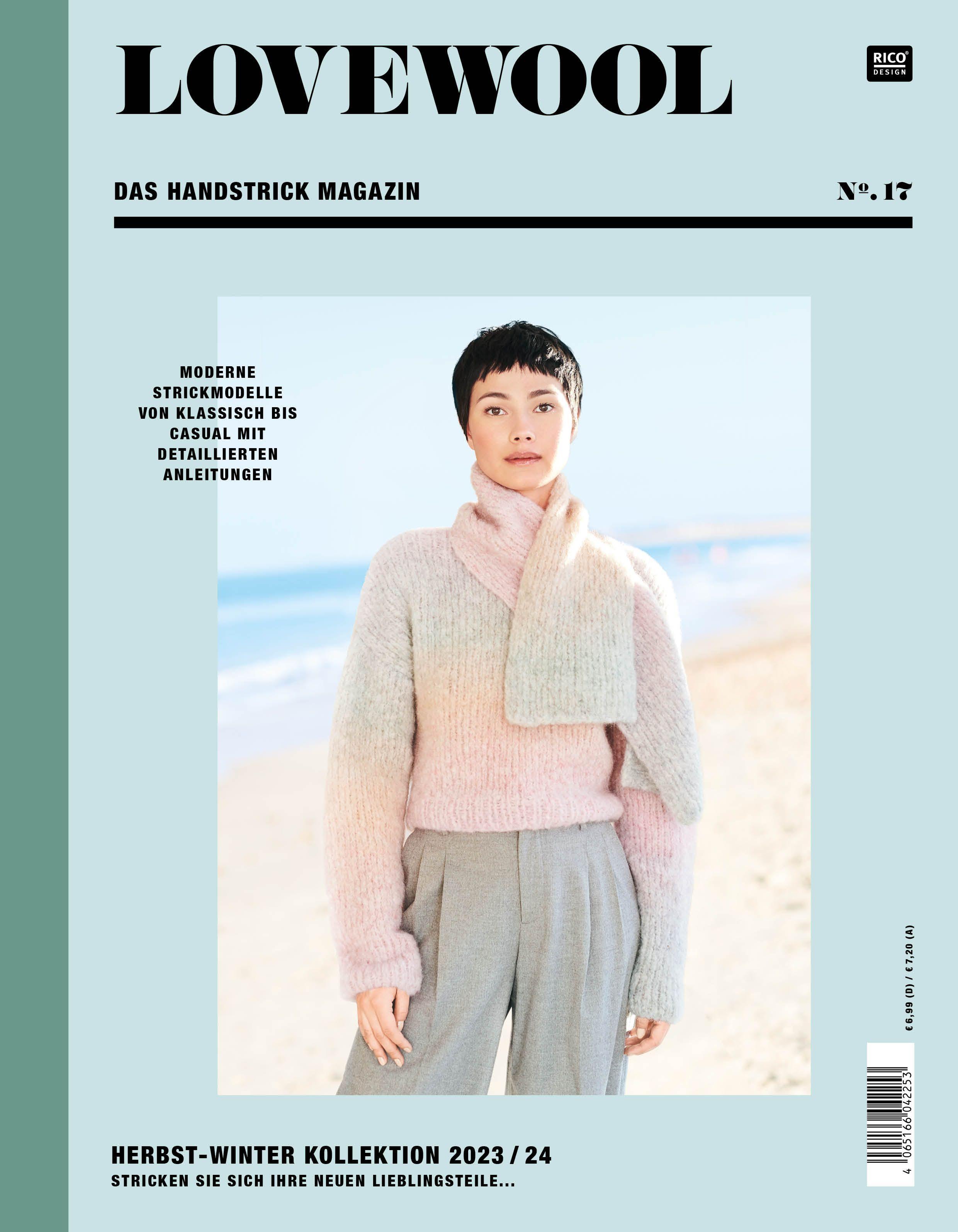 Vorderes Coverbild LOVEWOOL Das Handstrick Magazin No. 17